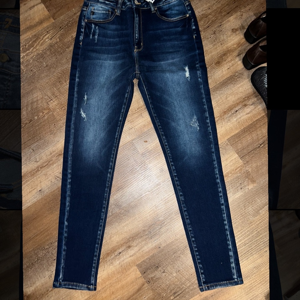 KanCan Blue Straight Leg Jeans